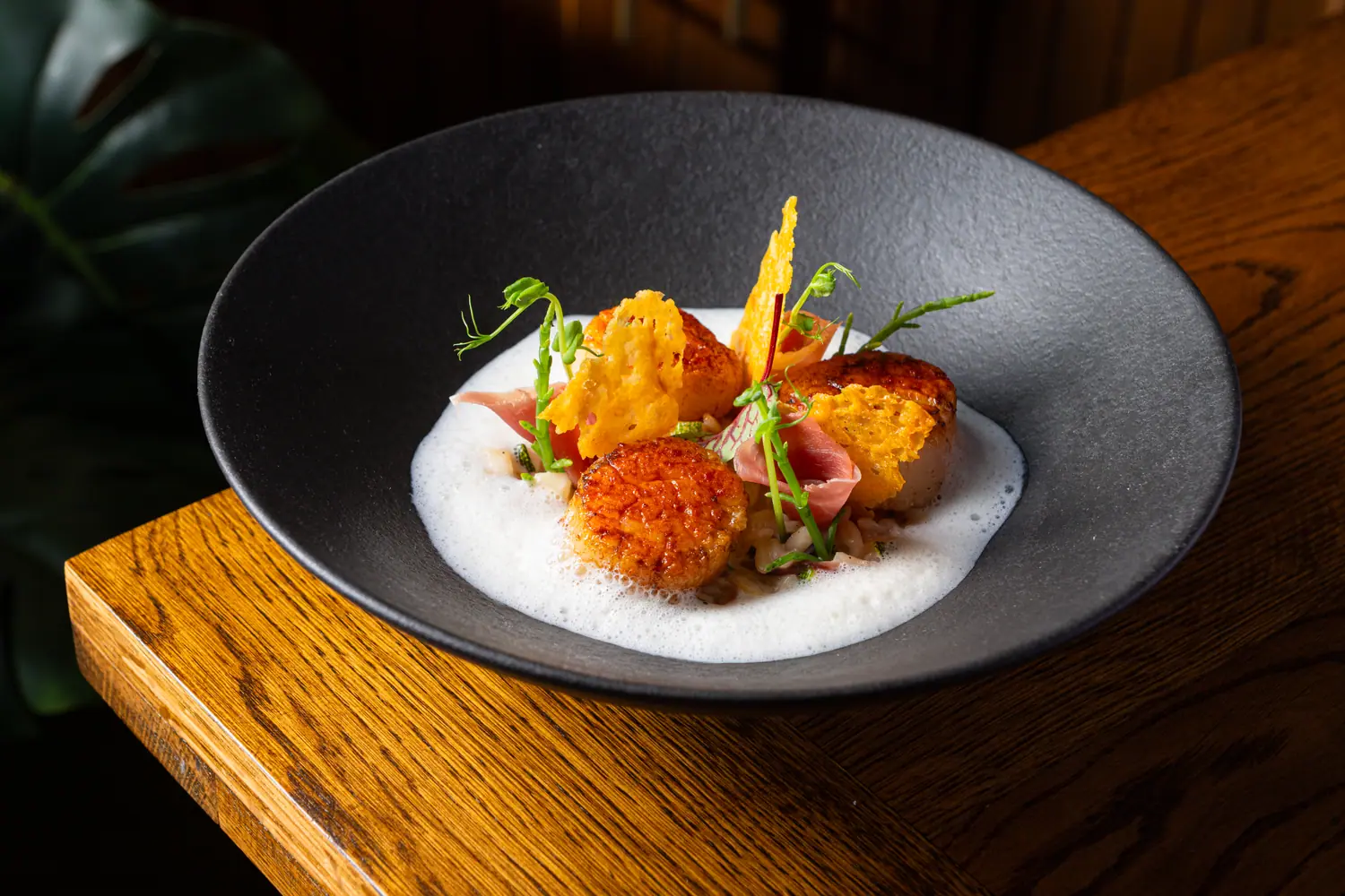 Scallops risotto